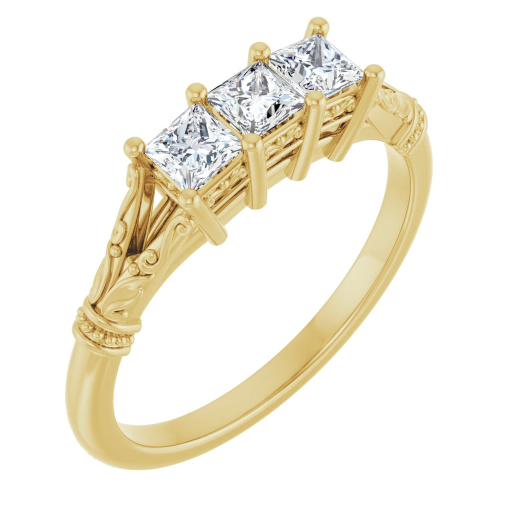 Three-Stone Anniversary Band