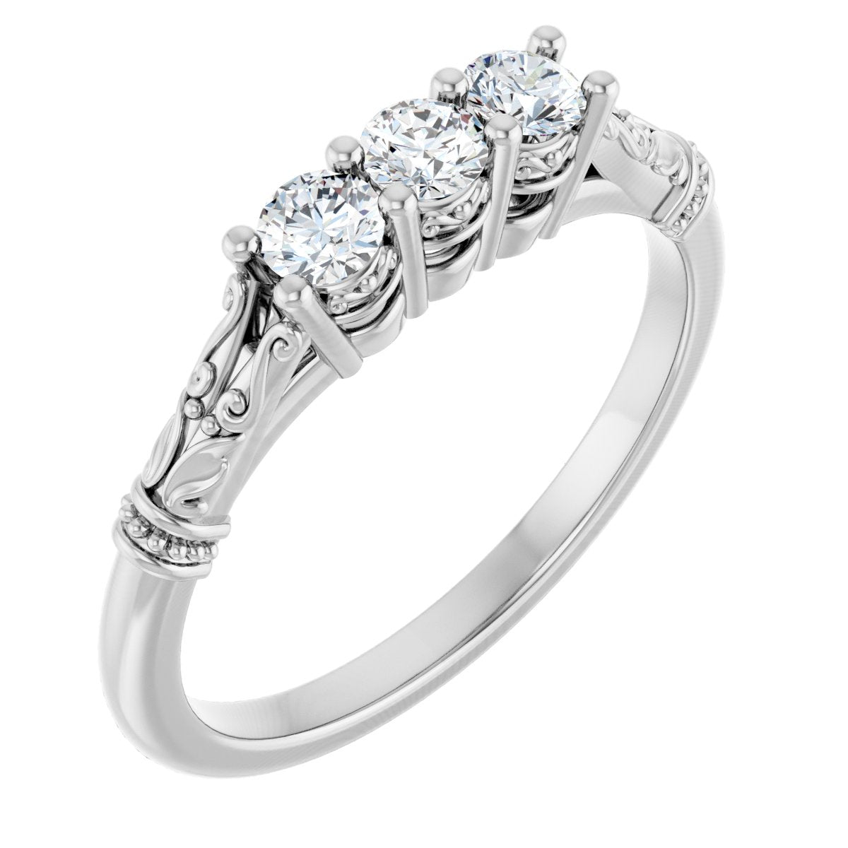 Three-Stone Anniversary Band