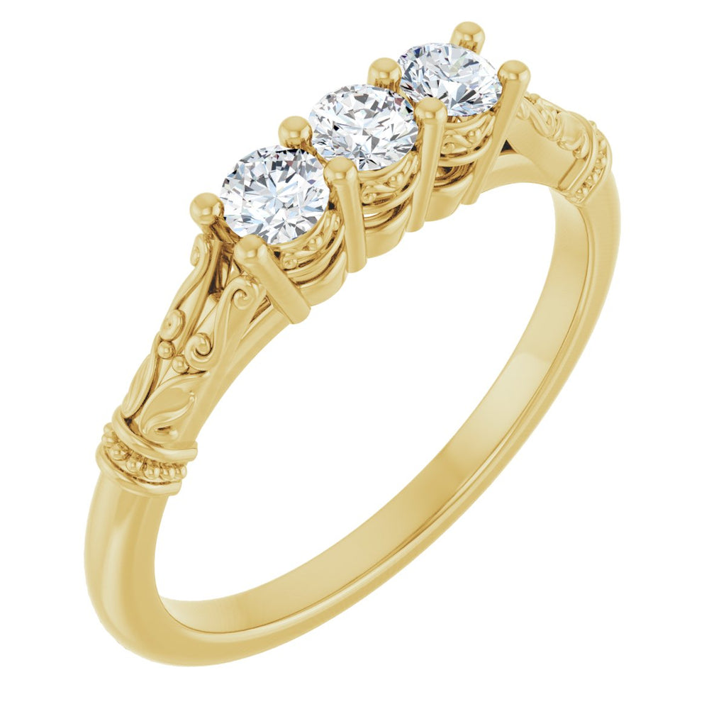 Three-Stone Anniversary Band