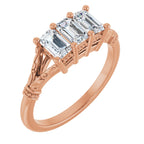 Three-Stone Anniversary Band