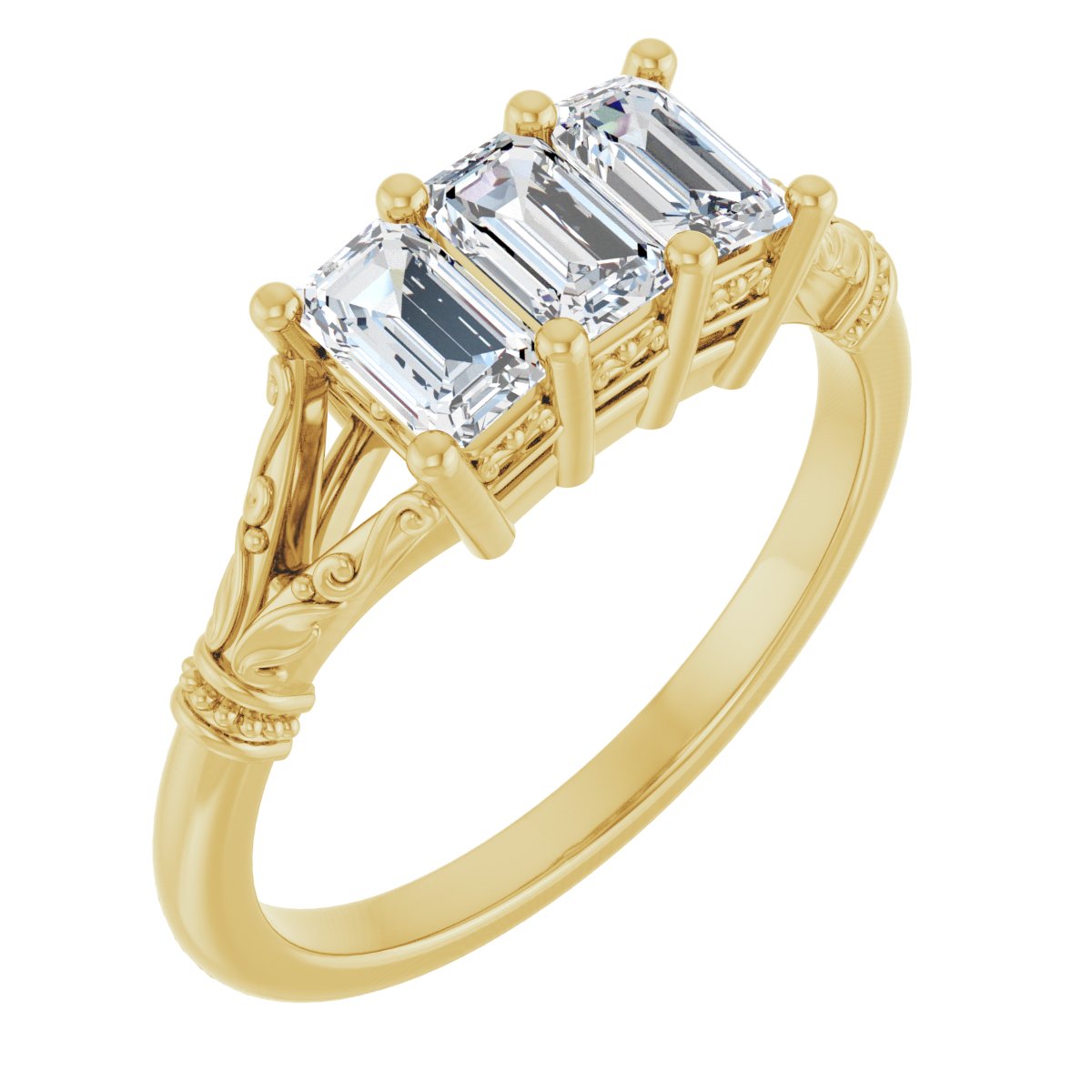 Three-Stone Anniversary Band