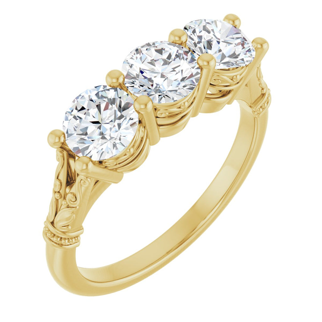 Three-Stone Anniversary Band