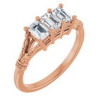 Three-Stone Anniversary Band