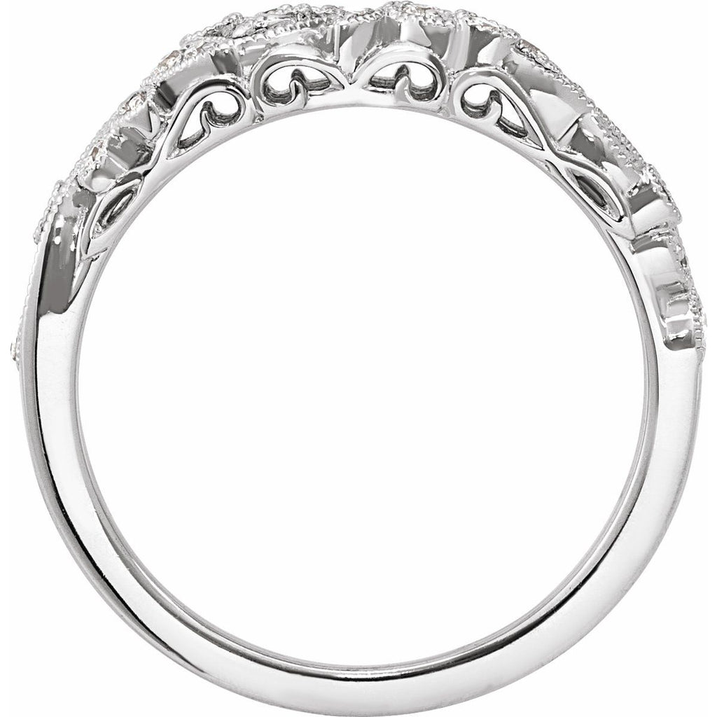Hand-Applied Milgrain Anniversary Band