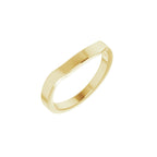 Trapezoid Side-Stone Peg Shank or Band