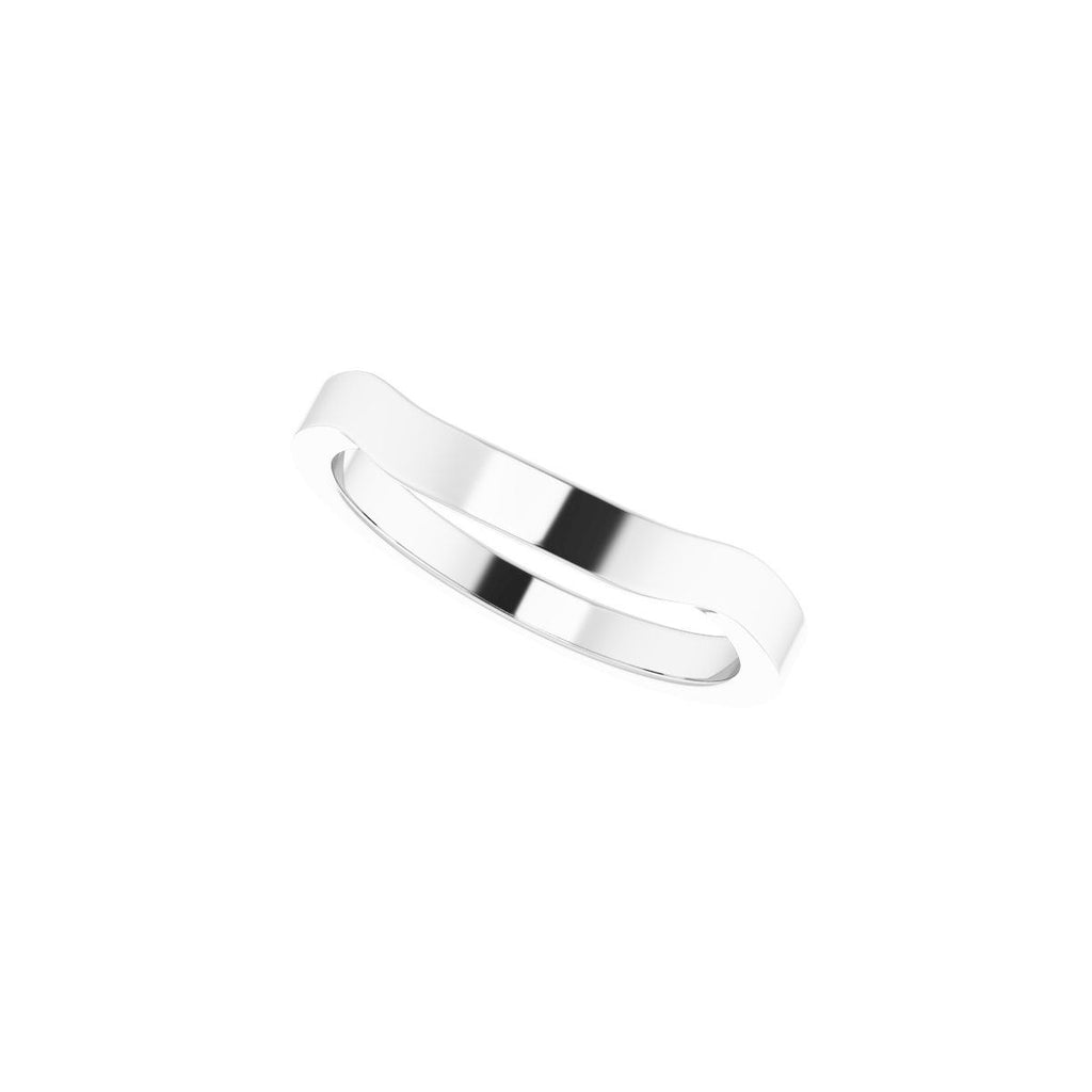 Trapezoid Side-Stone Peg Shank or Band