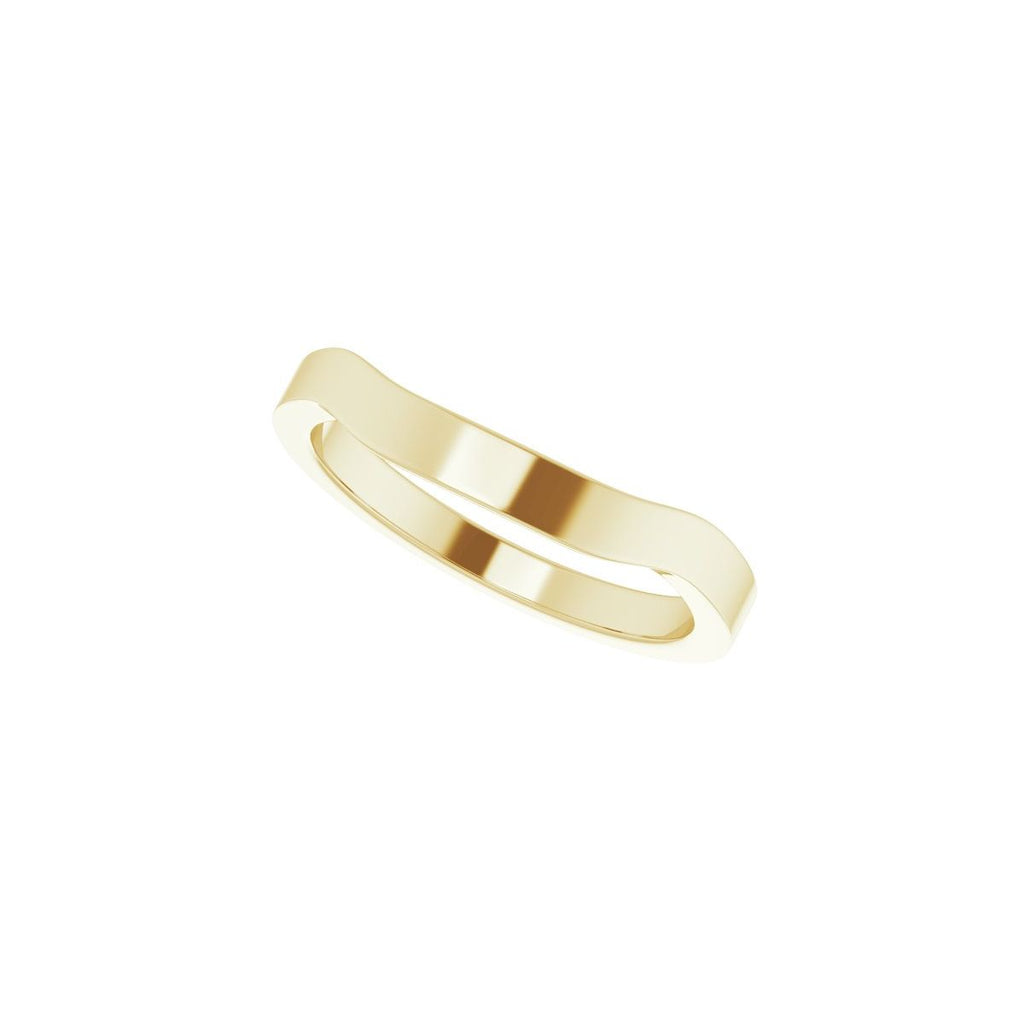 Trapezoid Side-Stone Peg Shank or Band