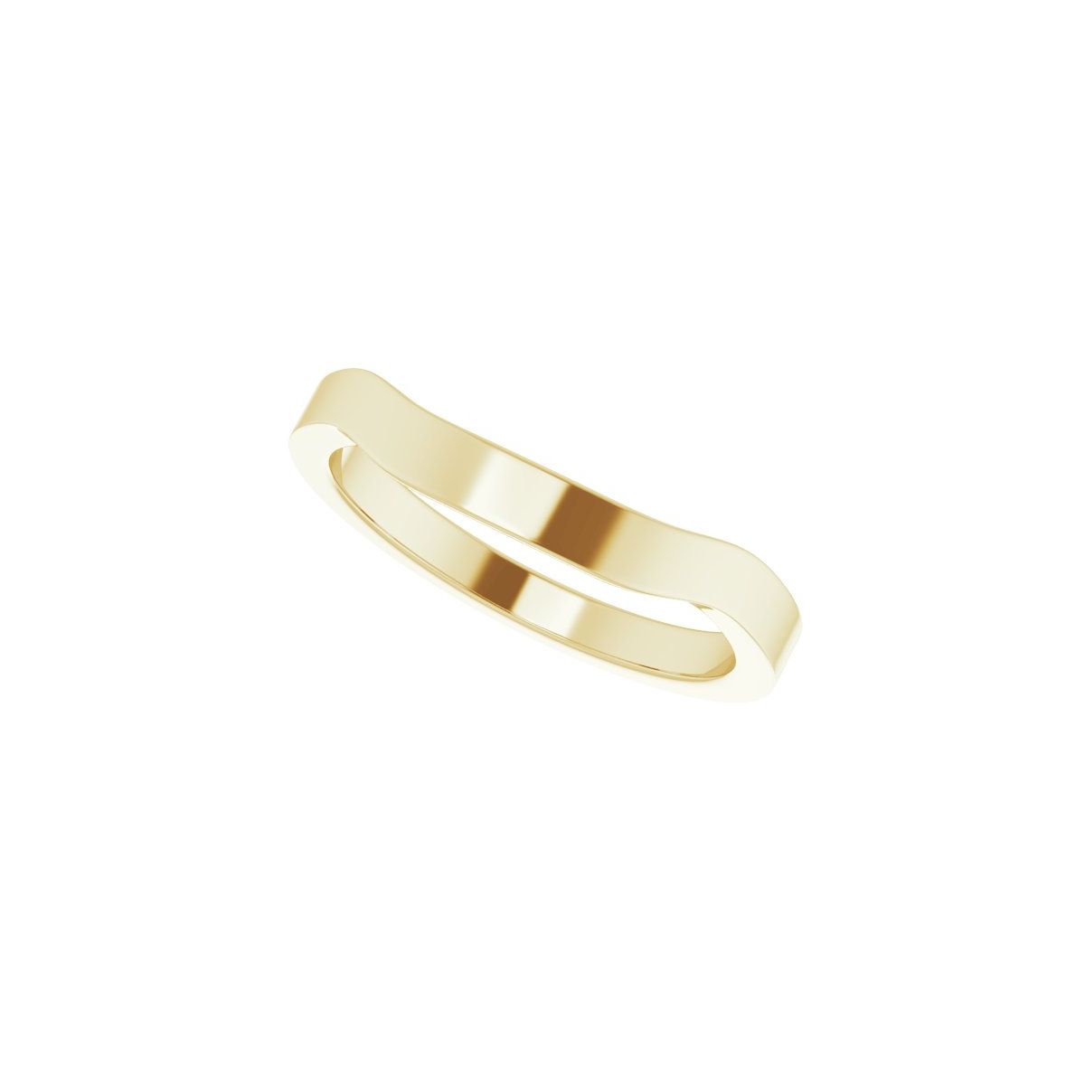Trapezoid Side-Stone Peg Shank or Band