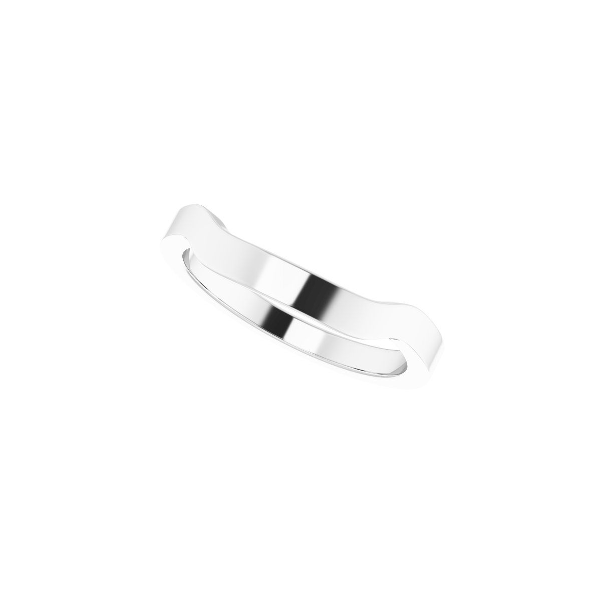 Trapezoid Side-Stone Peg Shank or Band