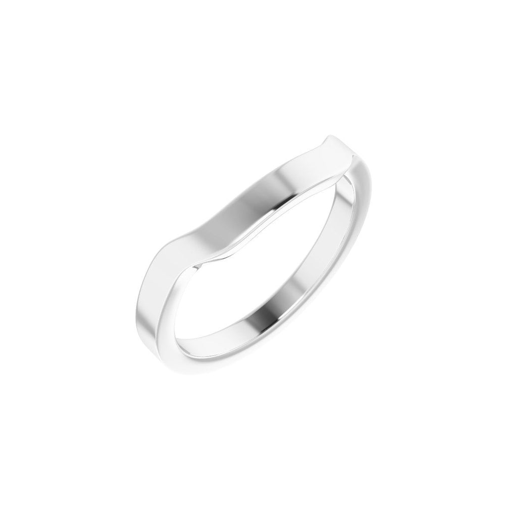 Trapezoid Side-Stone Peg Shank or Band