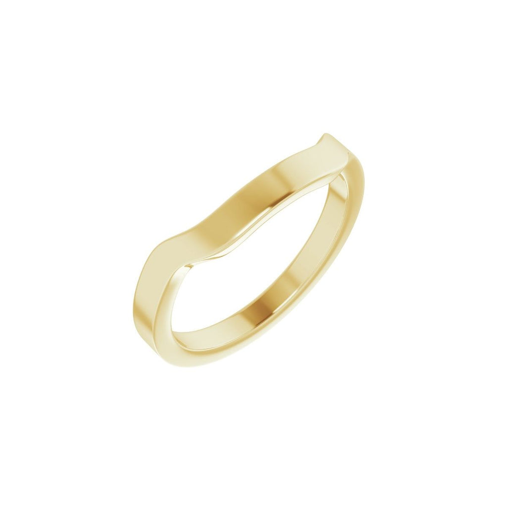 Trapezoid Side-Stone Peg Shank or Band