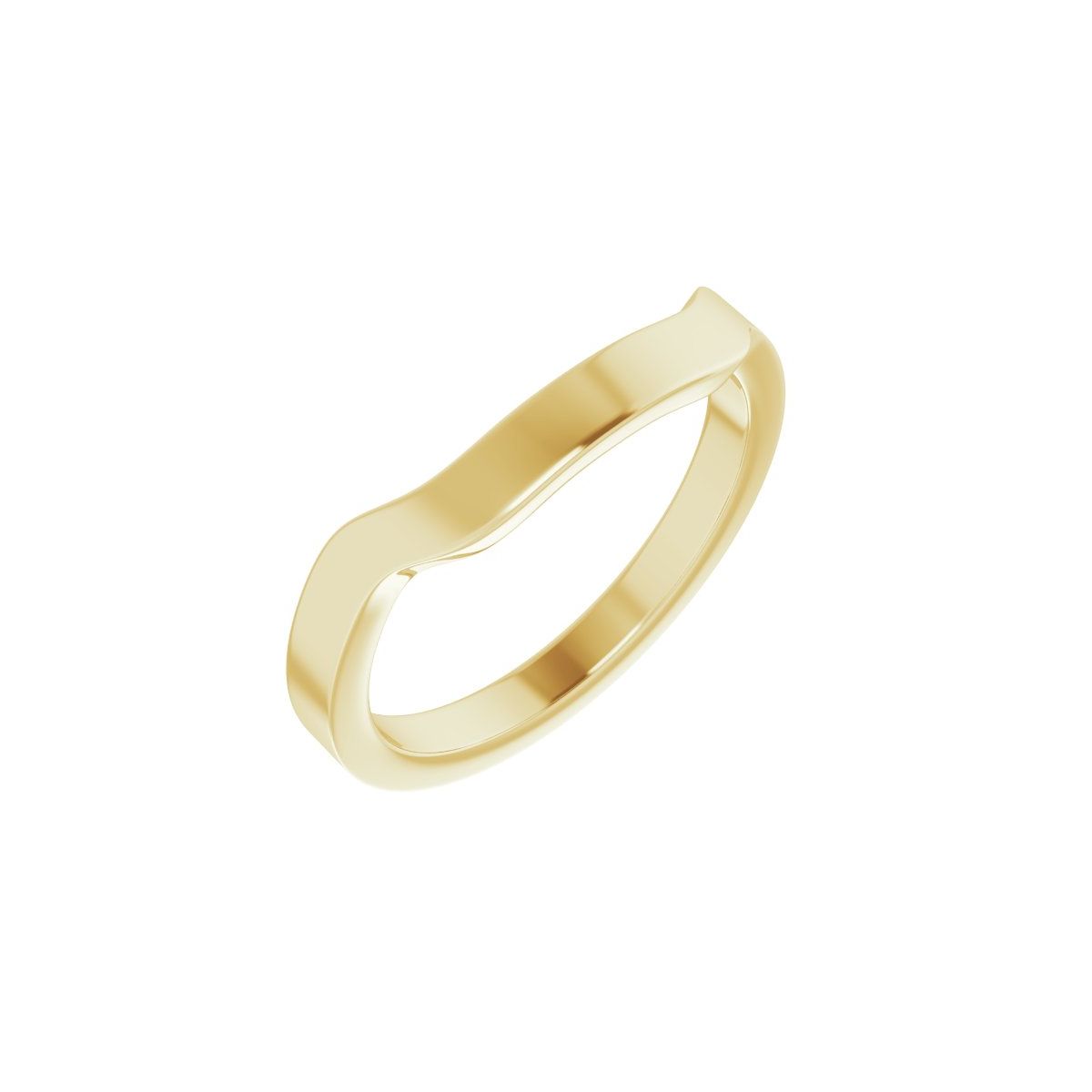 Trapezoid Side-Stone Peg Shank or Band
