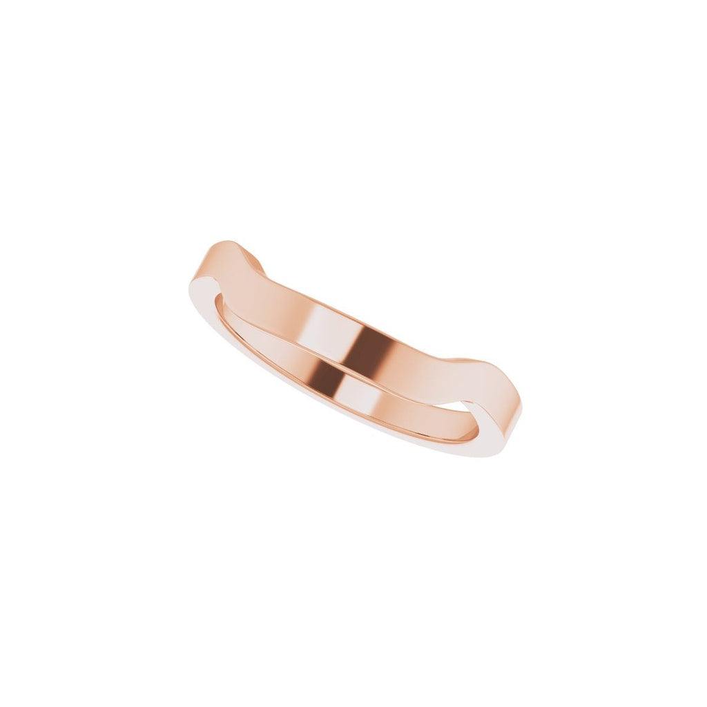 Trapezoid Side-Stone Peg Shank or Band