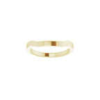 Trapezoid Side-Stone Peg Shank or Band