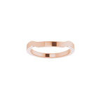 Trapezoid Side-Stone Peg Shank or Band