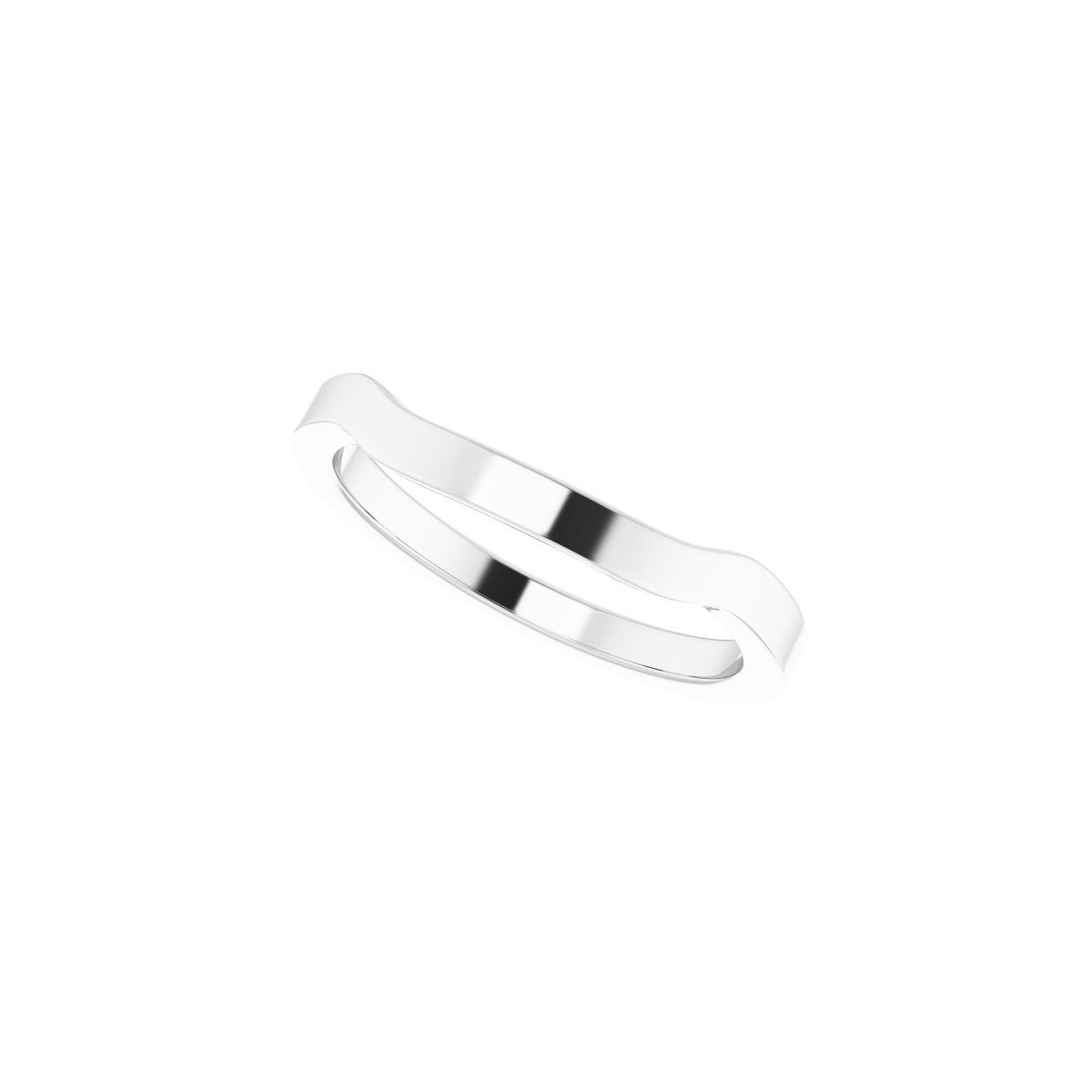 Trapezoid Side-Stone Peg Shank or Band