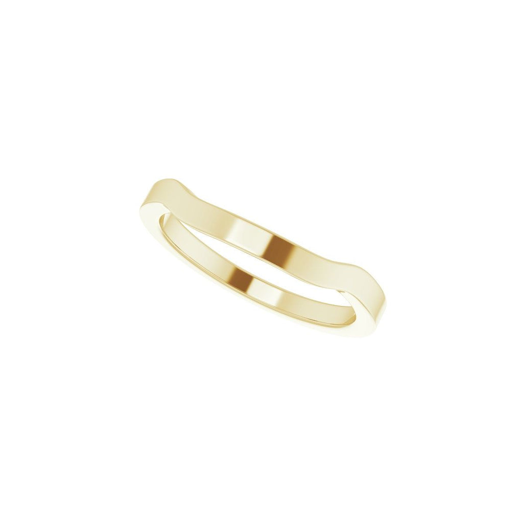 Trapezoid Side-Stone Peg Shank or Band