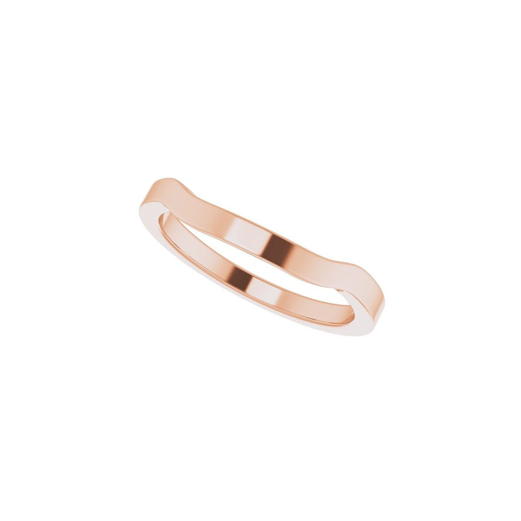 Trapezoid Side-Stone Peg Shank or Band
