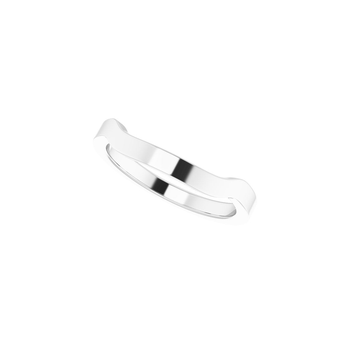 Trapezoid Side-Stone Peg Shank or Band
