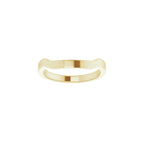 Trapezoid Side-Stone Peg Shank or Band