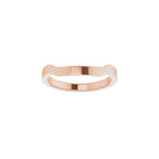 Trapezoid Side-Stone Peg Shank or Band