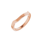Trapezoid Side-Stone Peg Shank or Band