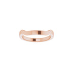 Trapezoid Side-Stone Peg Shank or Band