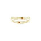 Trapezoid Side-Stone Peg Shank or Band