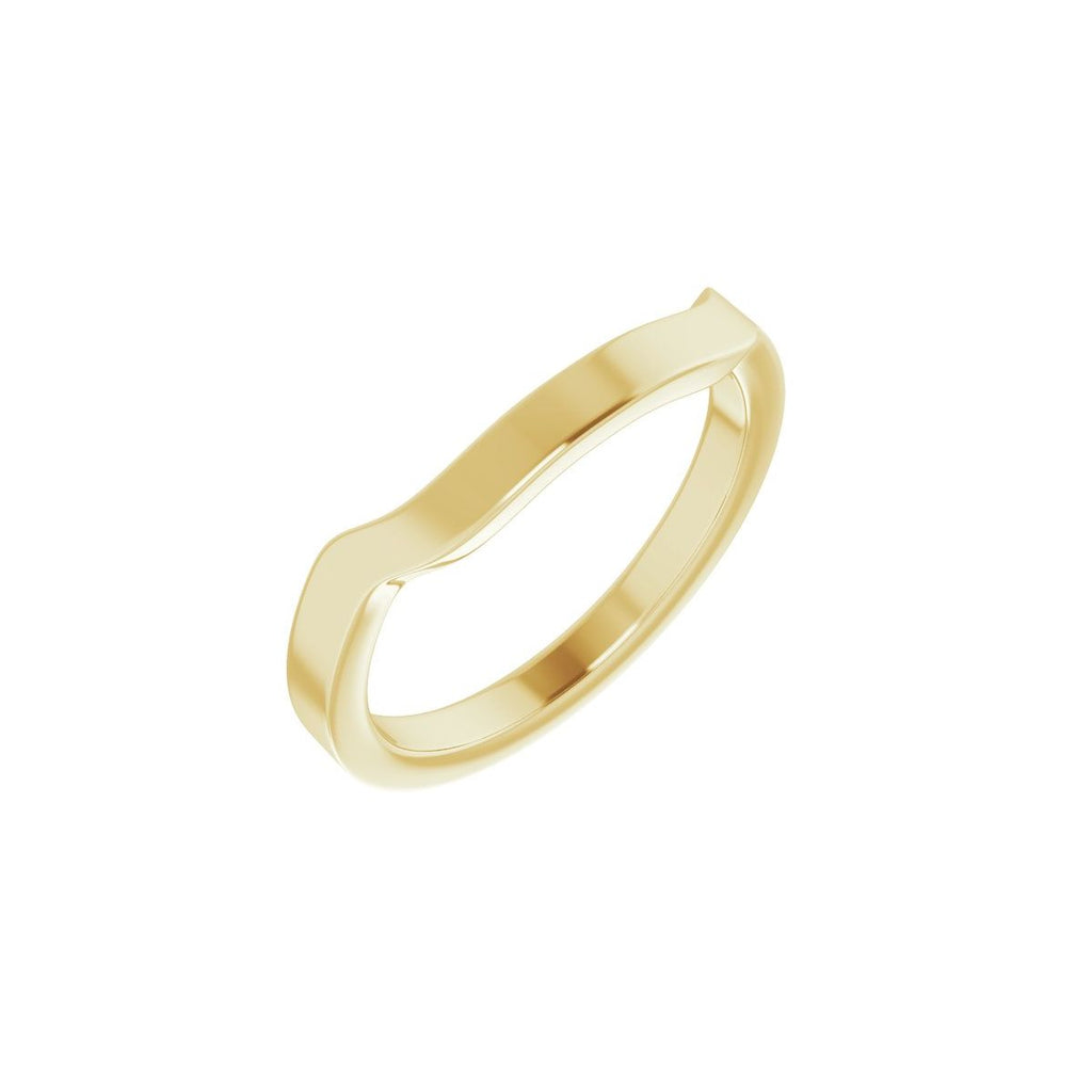 Trapezoid Side-Stone Peg Shank or Band