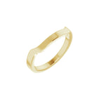 Trapezoid Side-Stone Peg Shank or Band