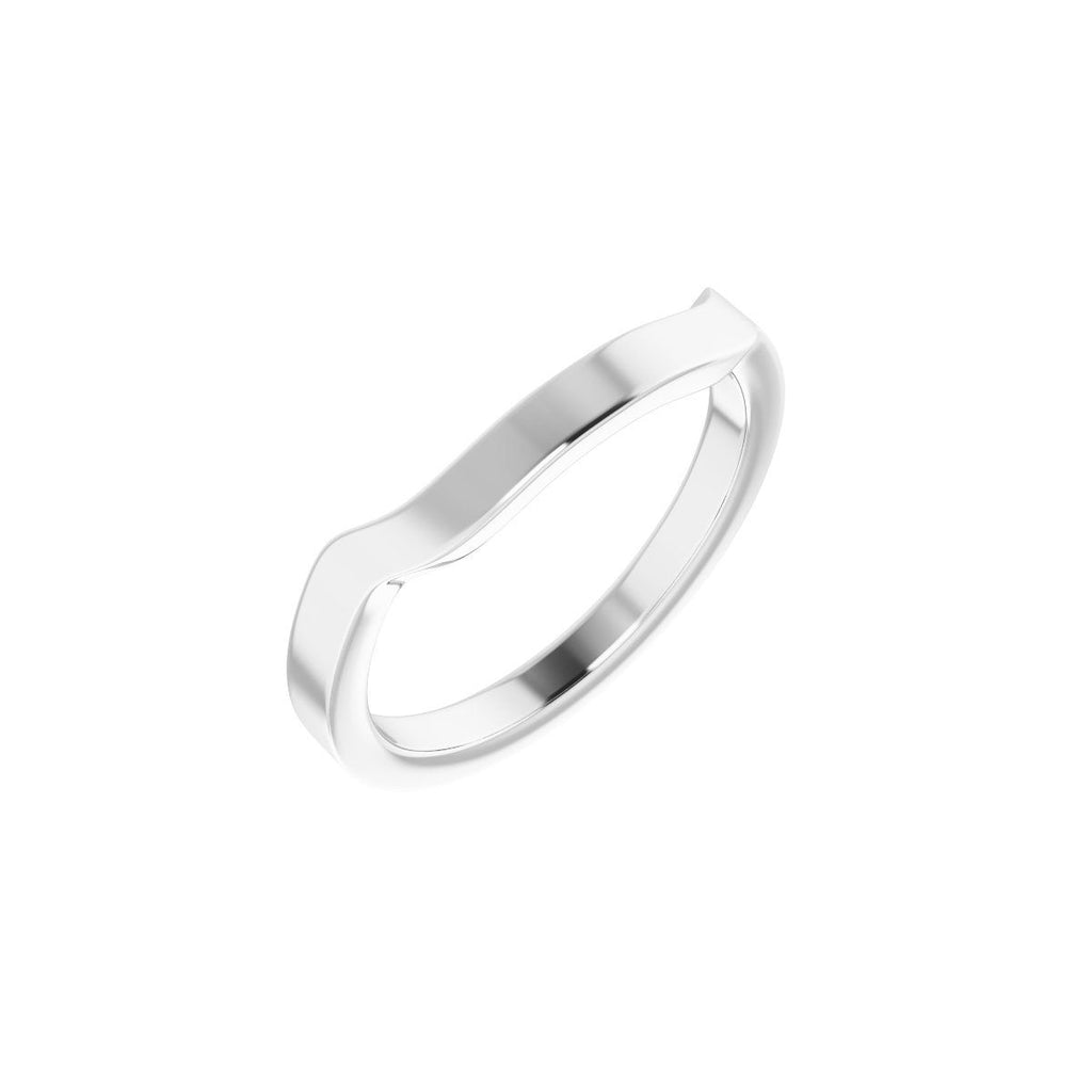 Trapezoid Side-Stone Peg Shank or Band