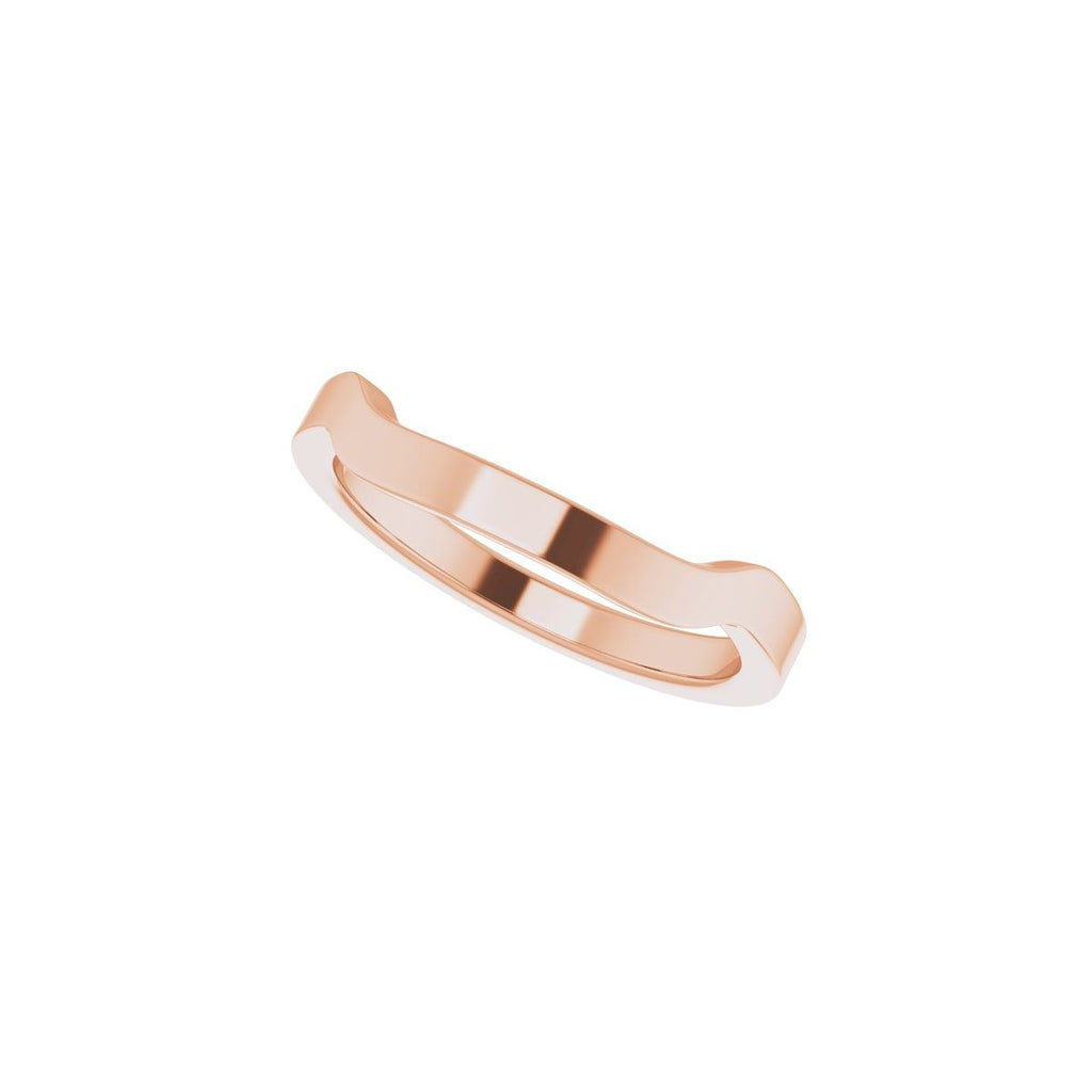 Trapezoid Side-Stone Peg Shank or Band