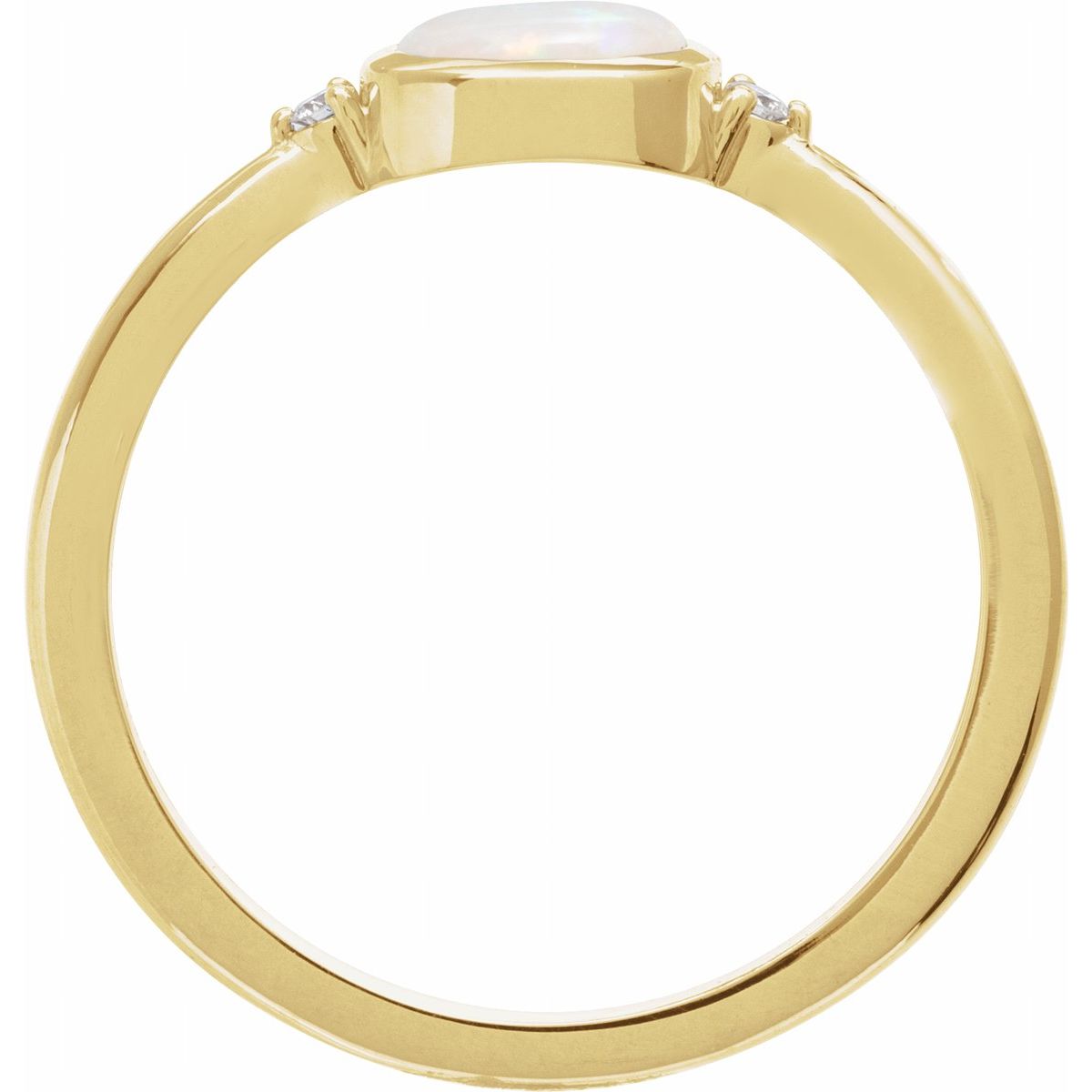 Bezel-Set Cabochon Ring