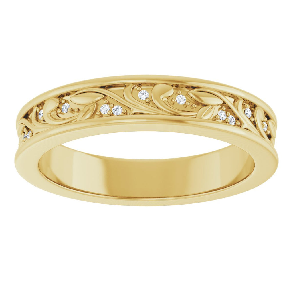 Floral Accented Band