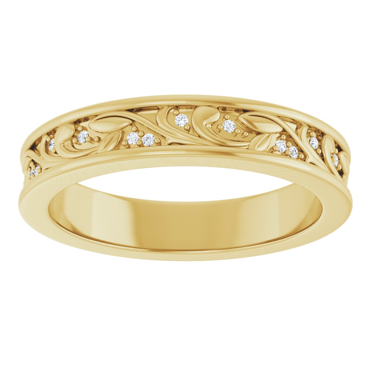 Floral Accented Band