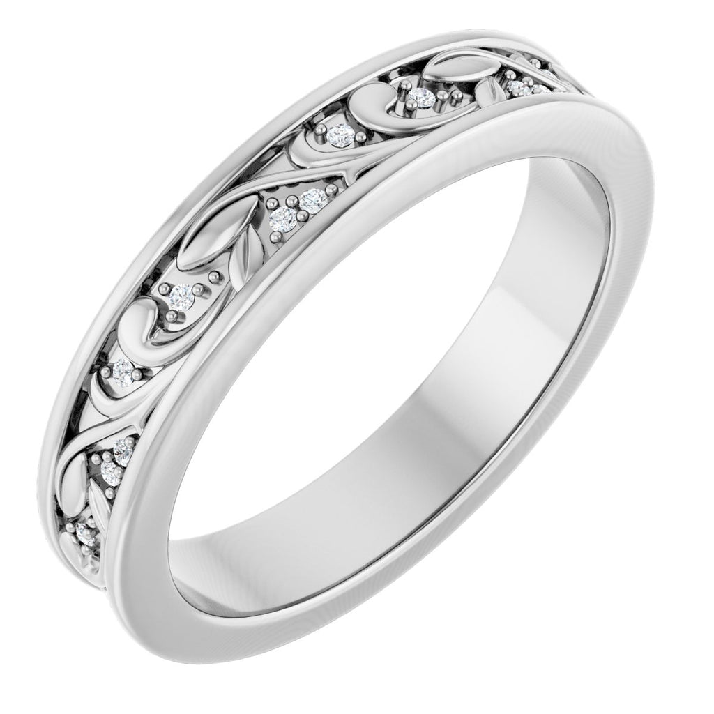 Floral Accented Band