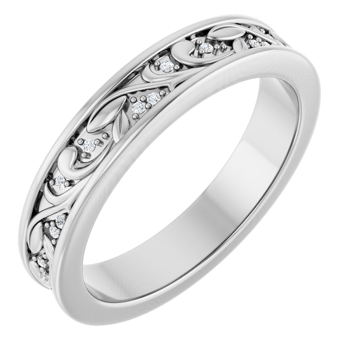 Floral Accented Band