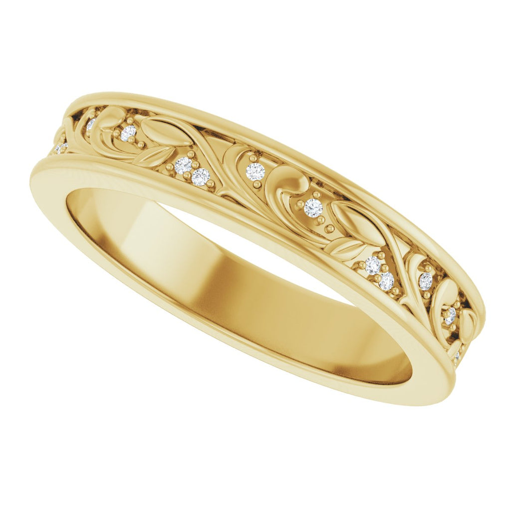 Floral Accented Band