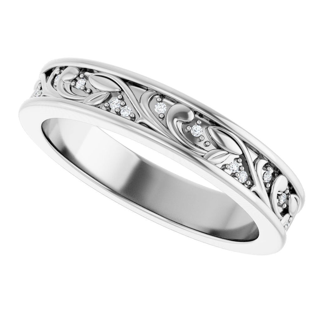 Floral Accented Band