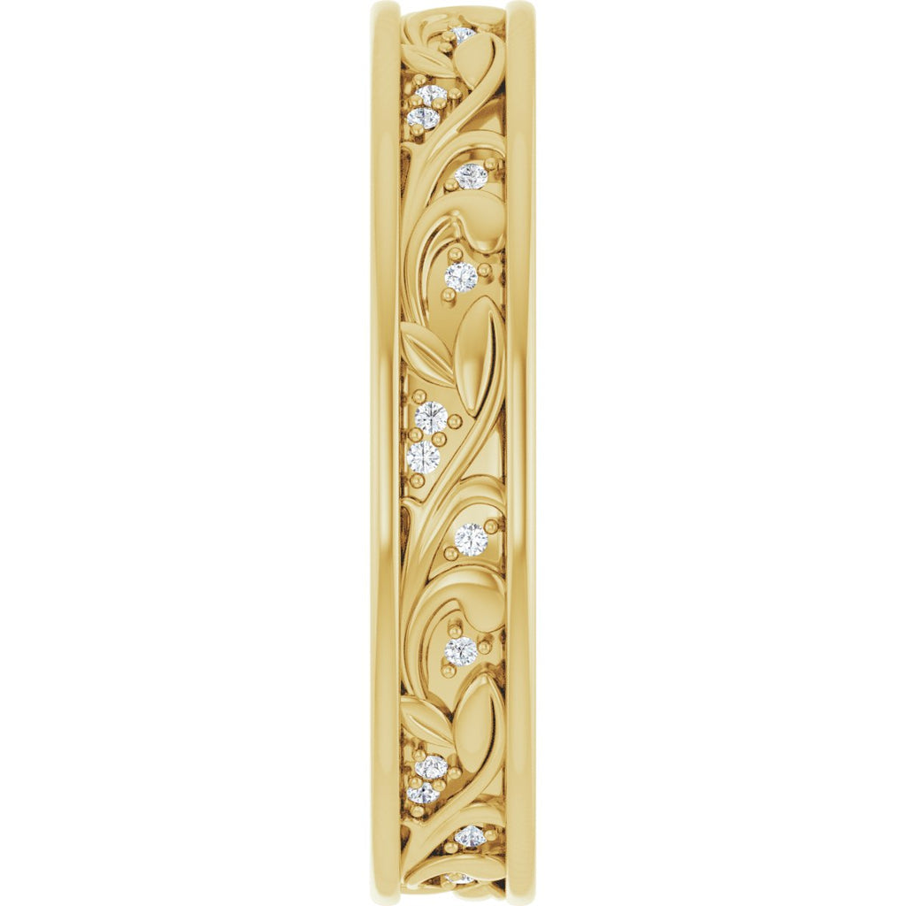 Floral Accented Band