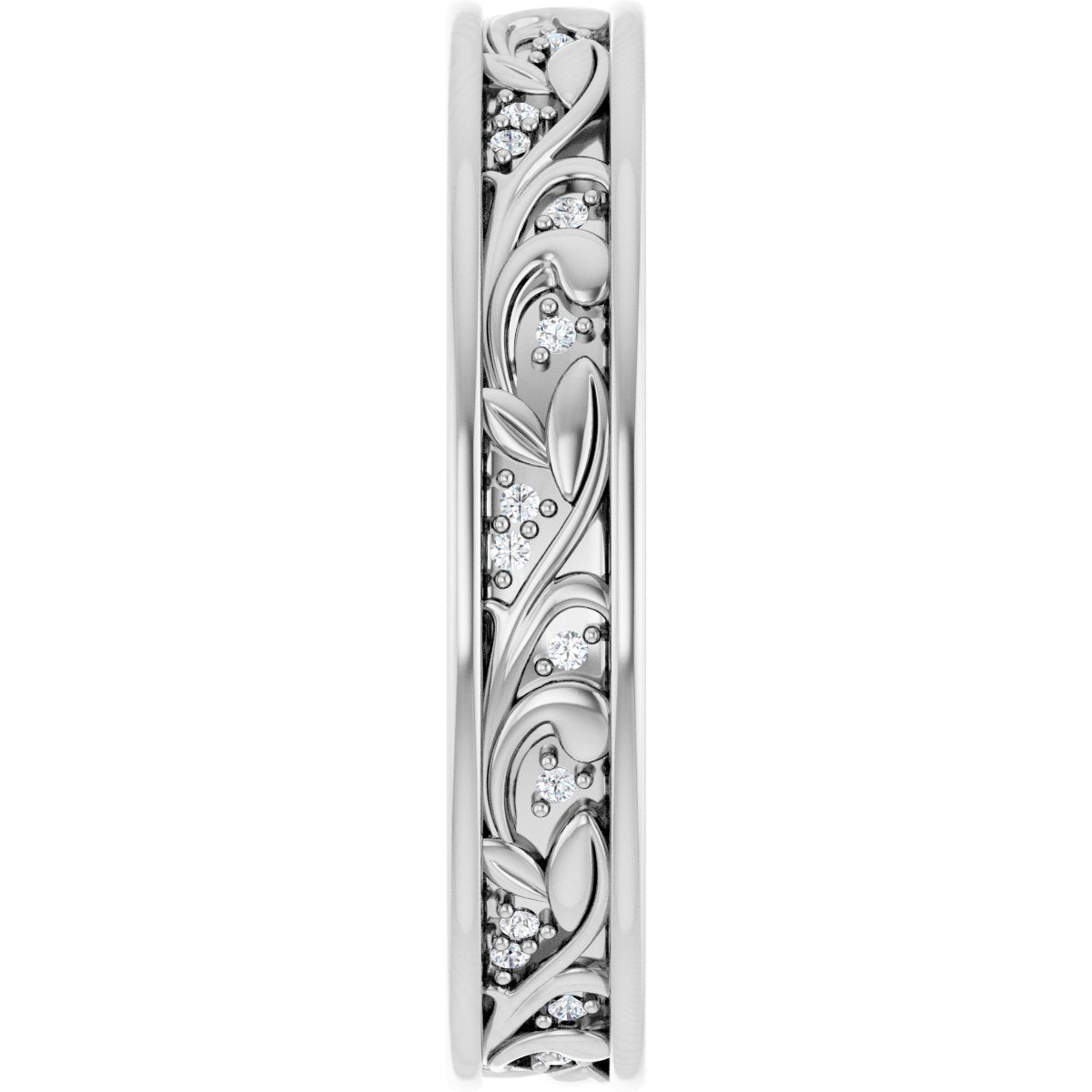 Floral Accented Band