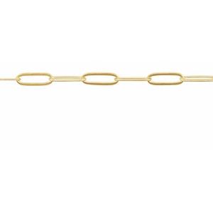 2 mm Ultra-Lightweight Paperclip-Style Chain by the Inch
