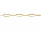 2 mm Ultra-Lightweight Paperclip-Style Chain by the Inch