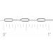 2 mm Ultra-Lightweight Paperclip-Style Chain by the Inch