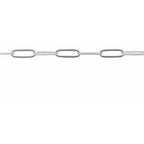 2 mm Ultra-Lightweight Paperclip-Style Chain by the Inch