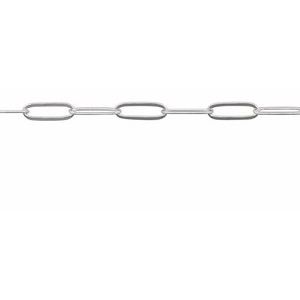 2 mm Ultra-Lightweight Paperclip-Style Chain by the Inch