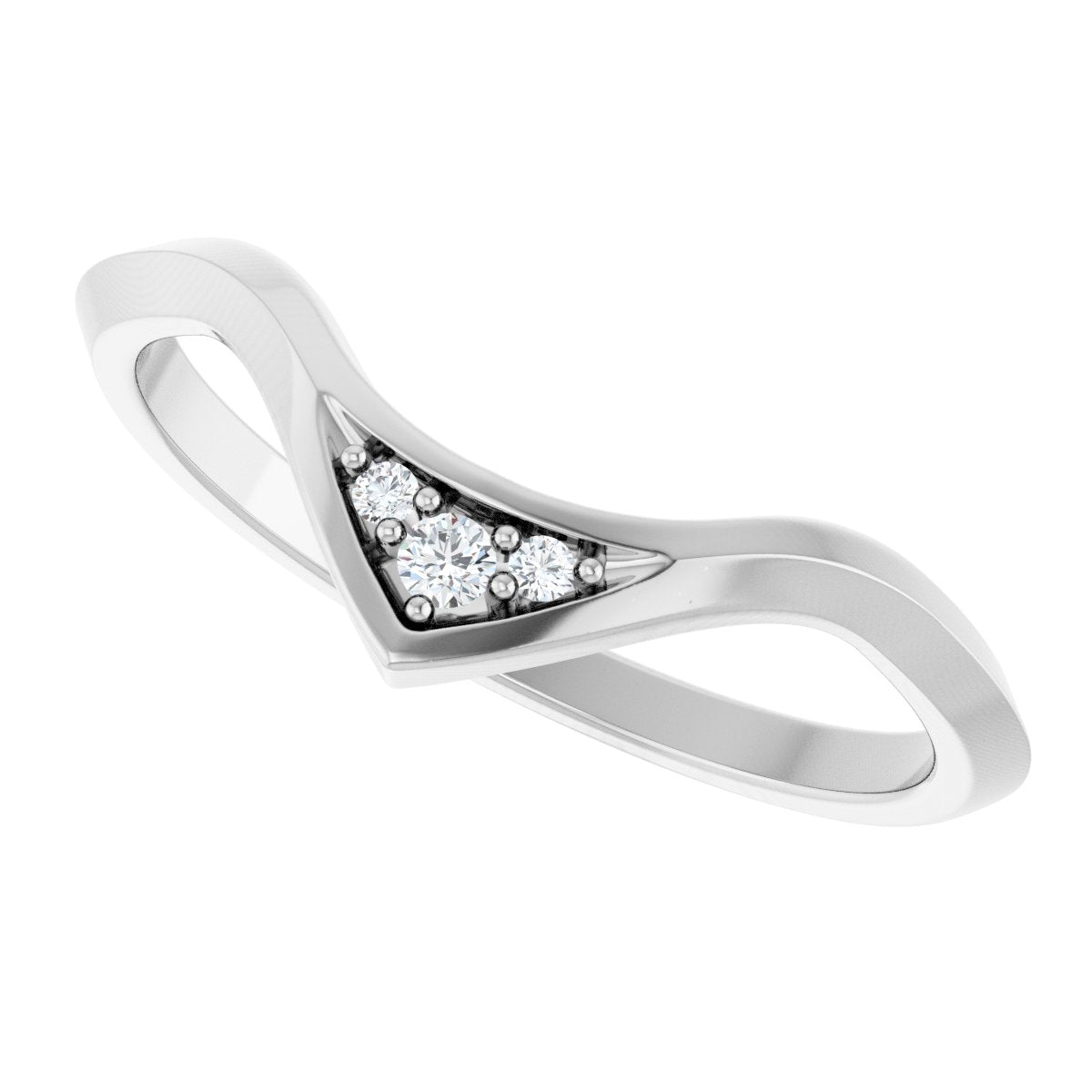 Accented Engagement Ring or Band