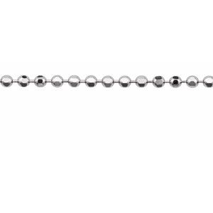 1.8 mm Diamond-Cut Bead Chain by the Inch