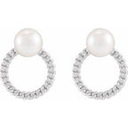 Pearl & Chain Earrings