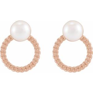 Pearl & Chain Earrings